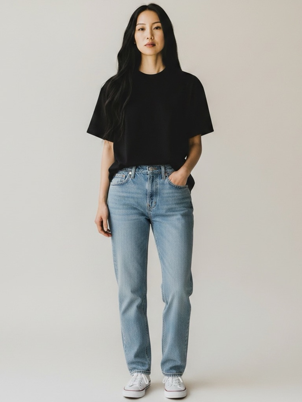Madewell The Perfect Vintage Jean 24 High Rise Crop Slim Straight Light Wash